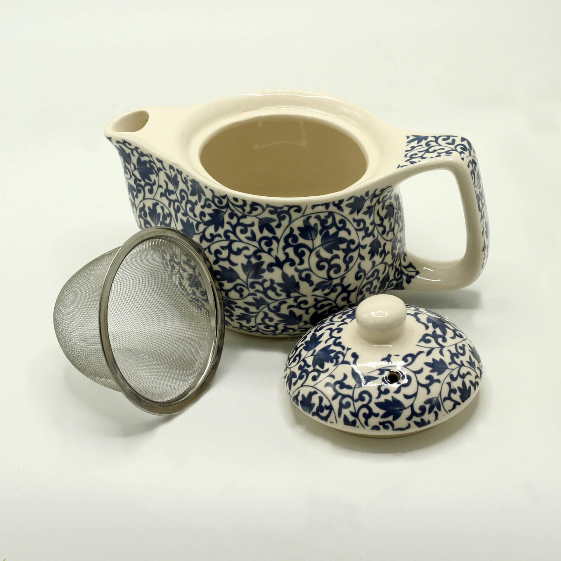 Small Herbal Teapot – Blue Pattern