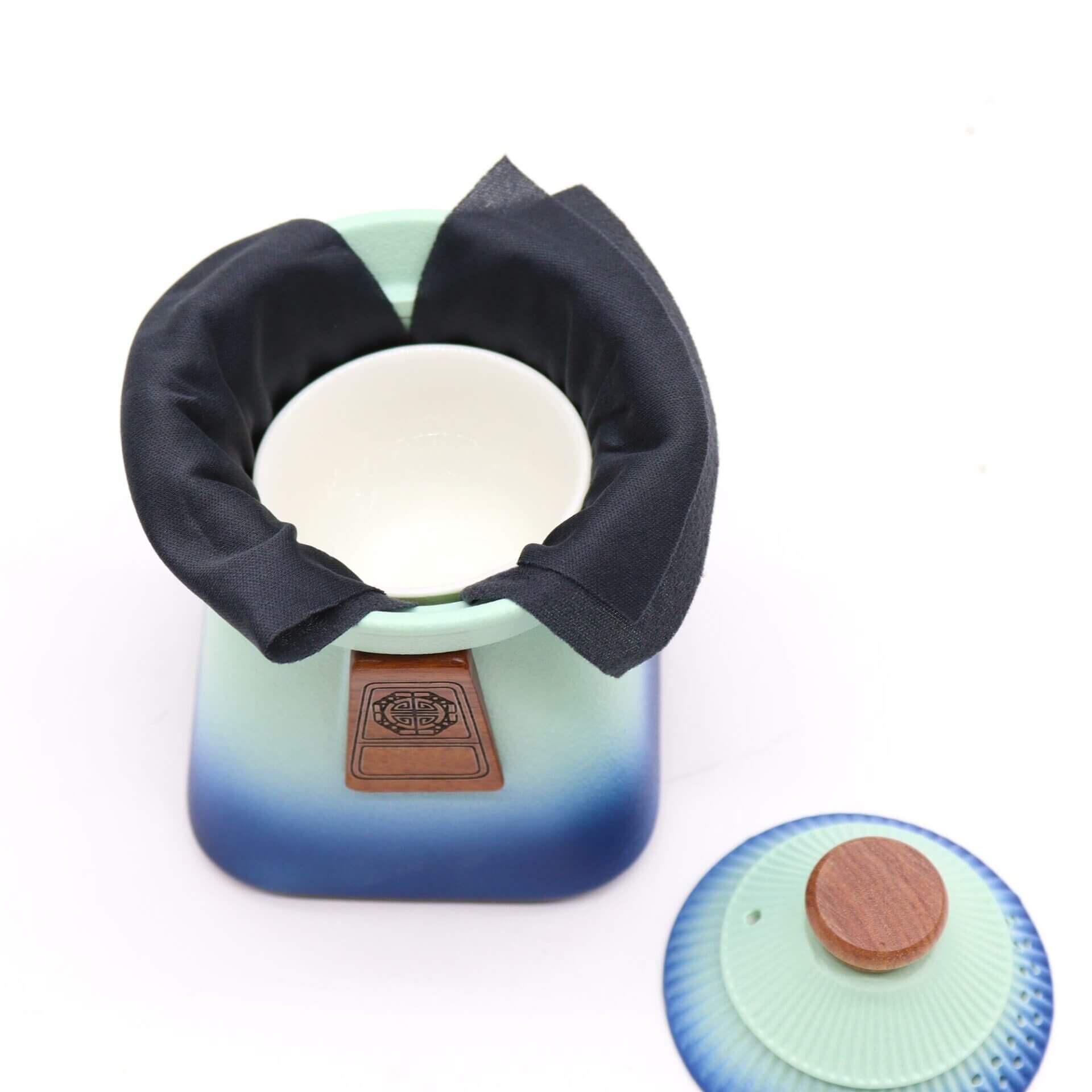 Temple Teapot Set & Three Cups – Blue Heaven